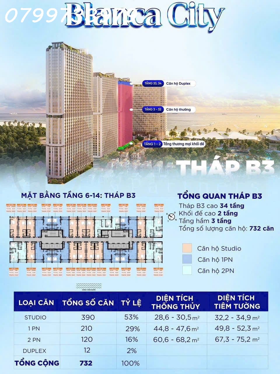 Bán căn hộ 3 tỷ cao cấp khai thác 500 tr/năm 99,9% viwe biển Vũng Tàu - HCM - Ảnh chính